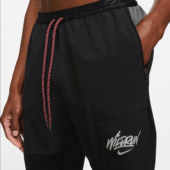 Men’s Nike Phenom Elite Wild Run 7/8 Black Running Pants Size XL-Tall DA1152-010 - Picture 12 of 13